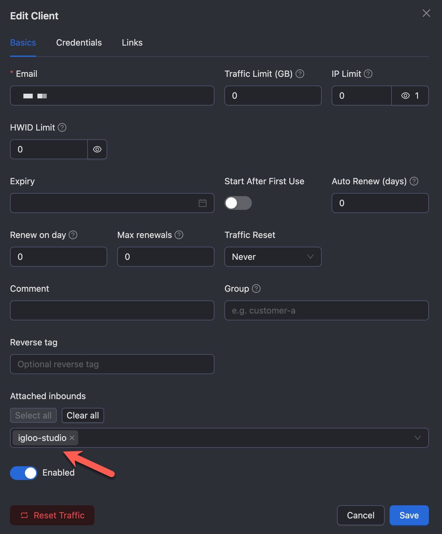 3x-ui Client Basics