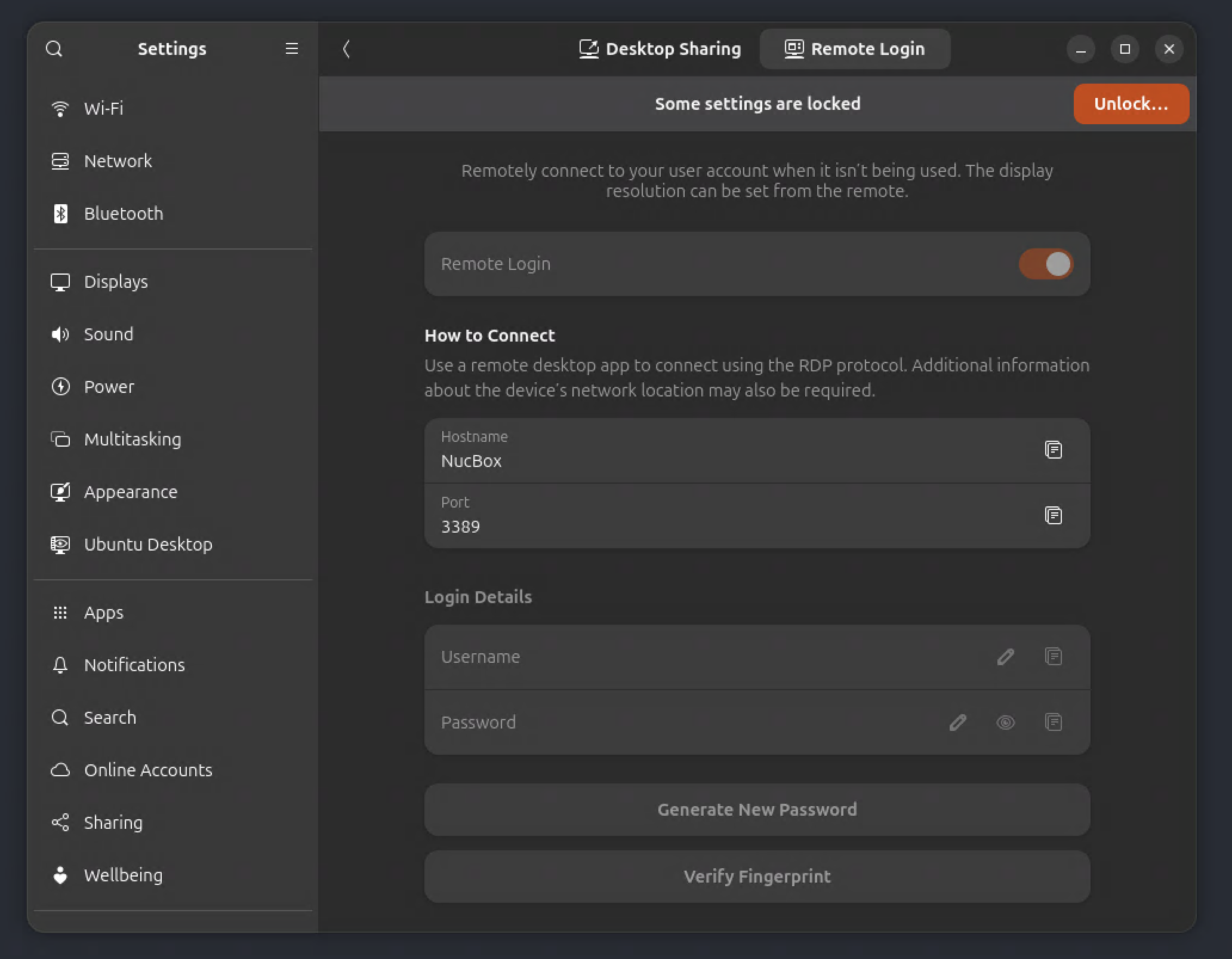 Gnome Remote Desktop