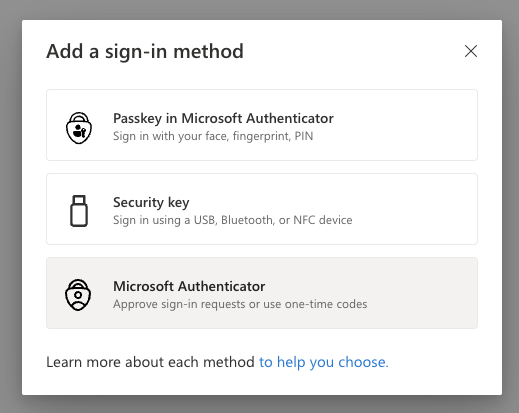 Add a sign-in method