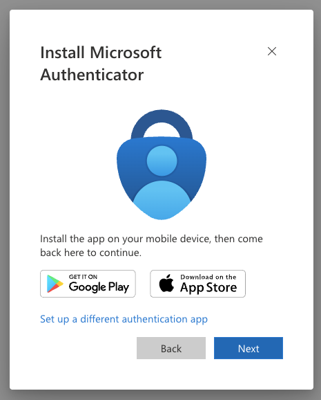 Install Microsoft Authenticator