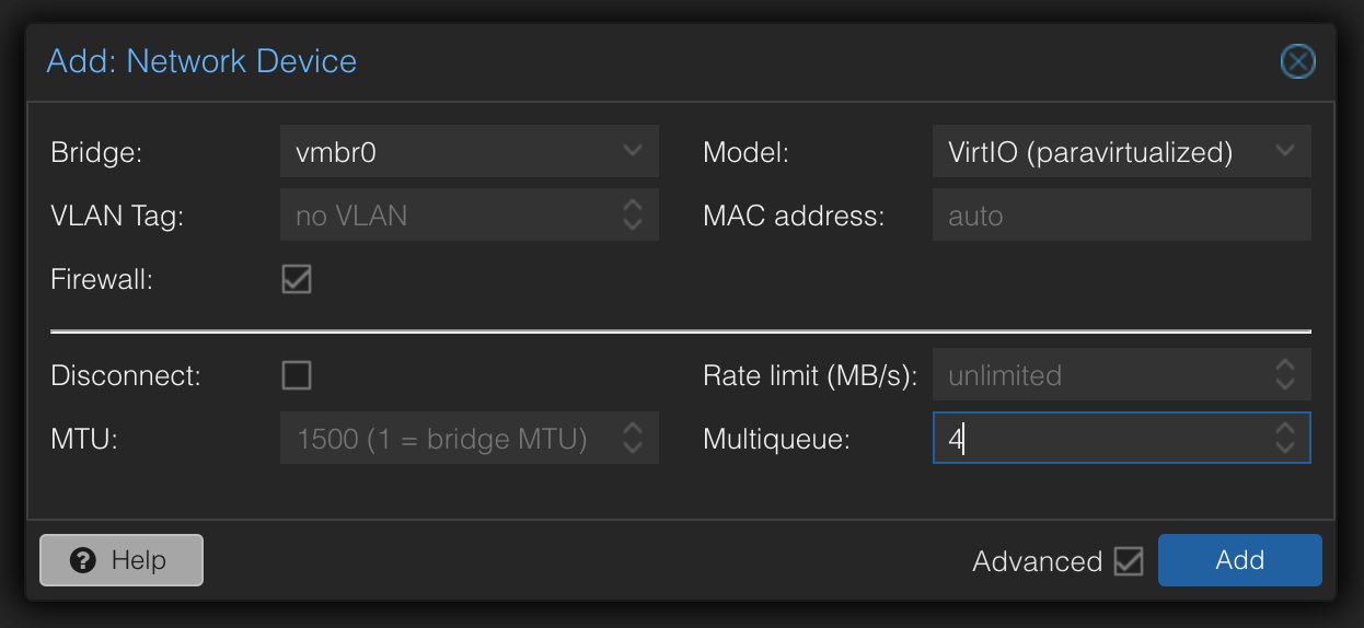 OPNsense - VM Network LAN