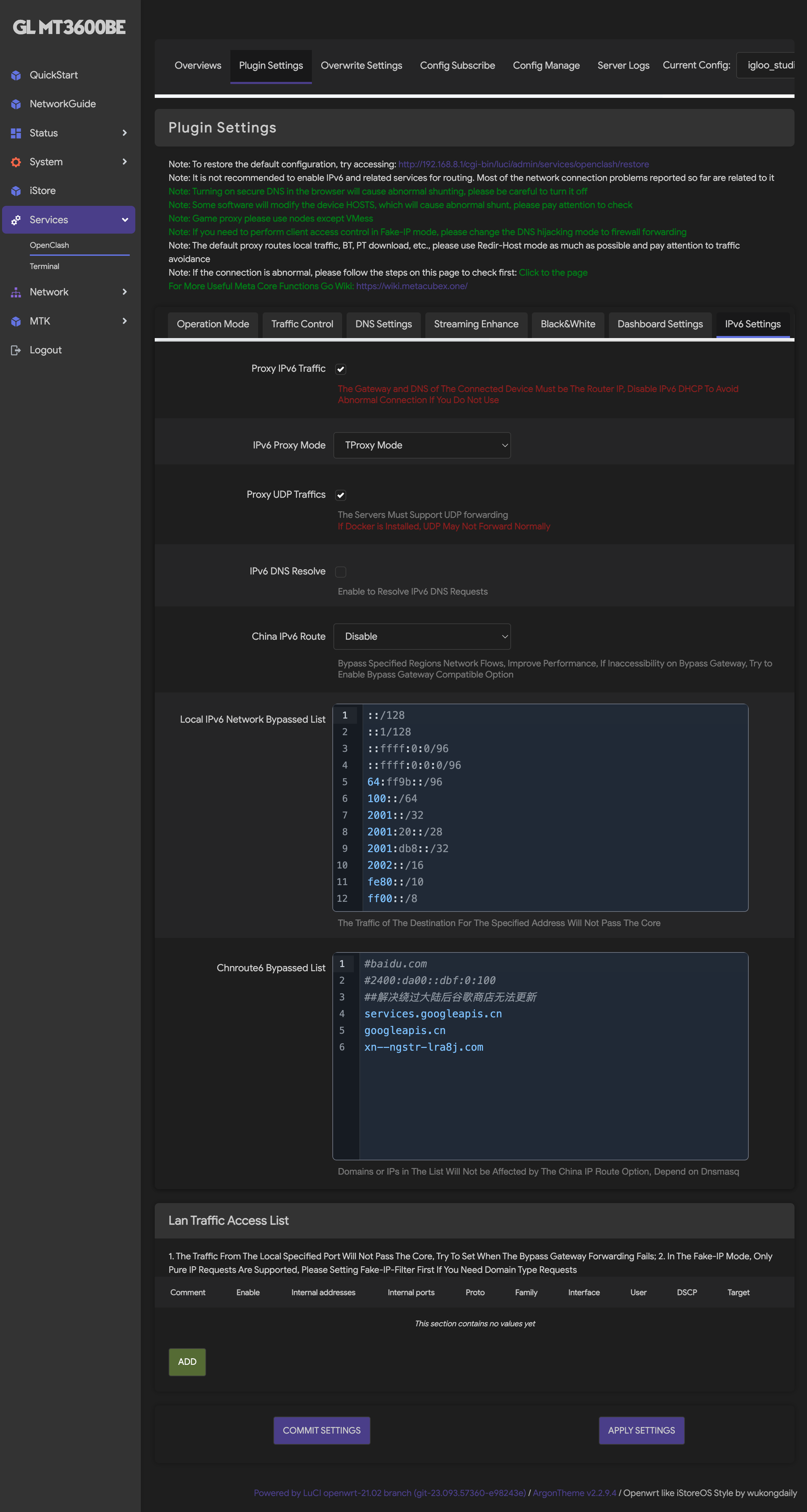 OpenClash IPv6