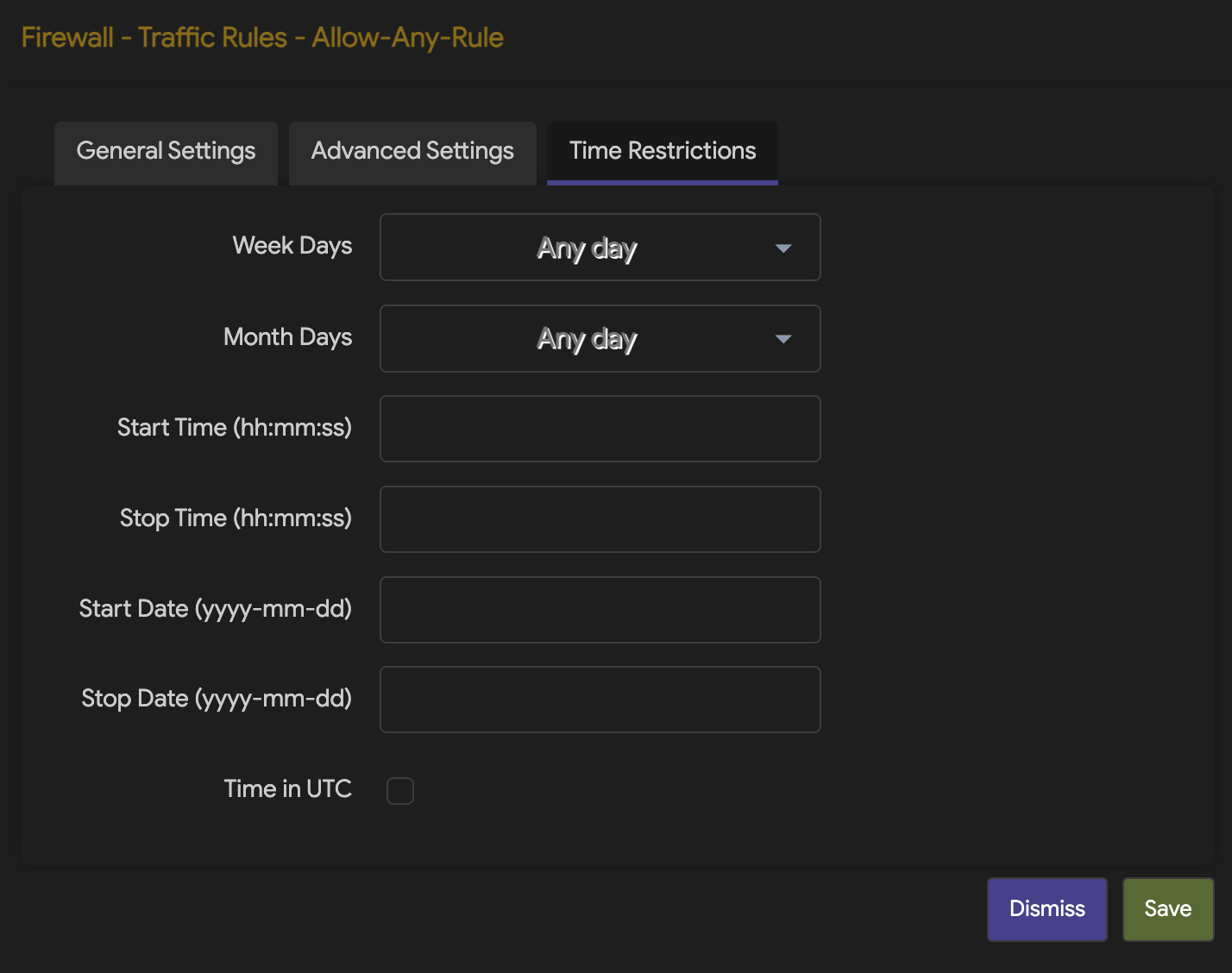 OpenWRT - Firewall Traffic Rule Time Restrictions