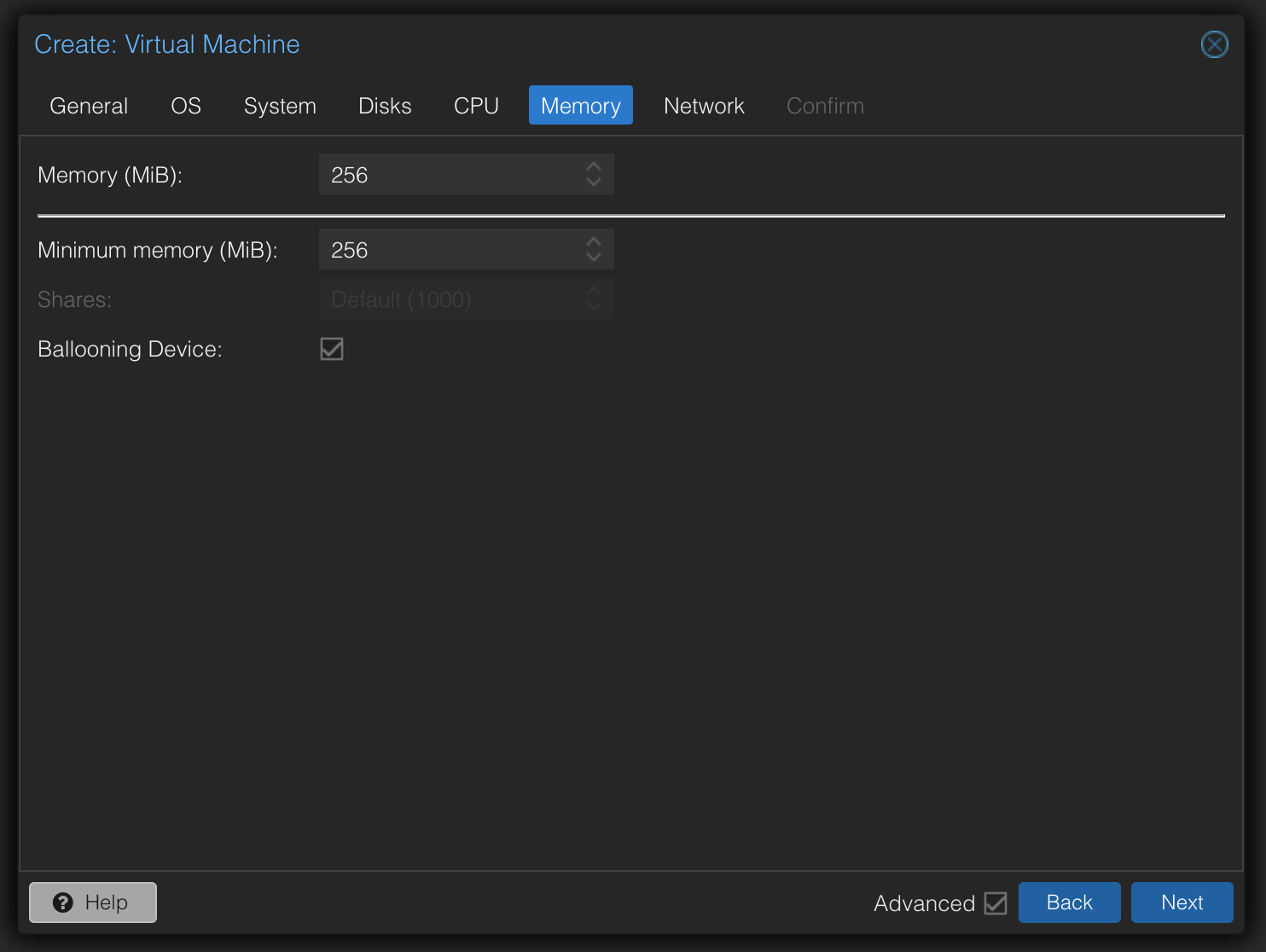 OpenWRT - VM Memory