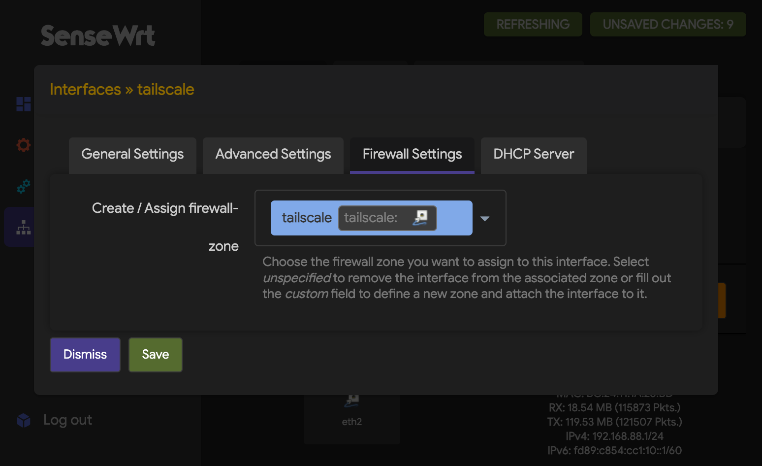 OpenWrt - Tailscale Firewall