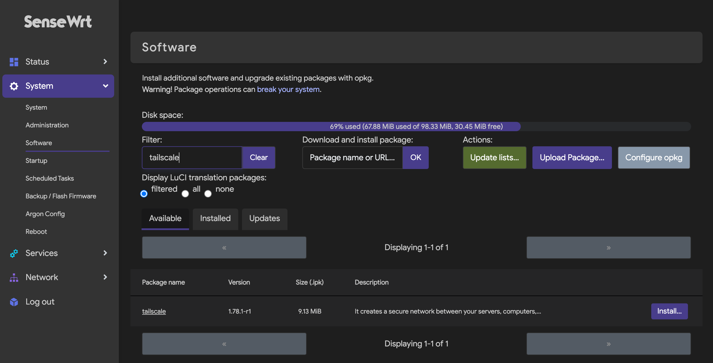 OpenWrt - Tailscale