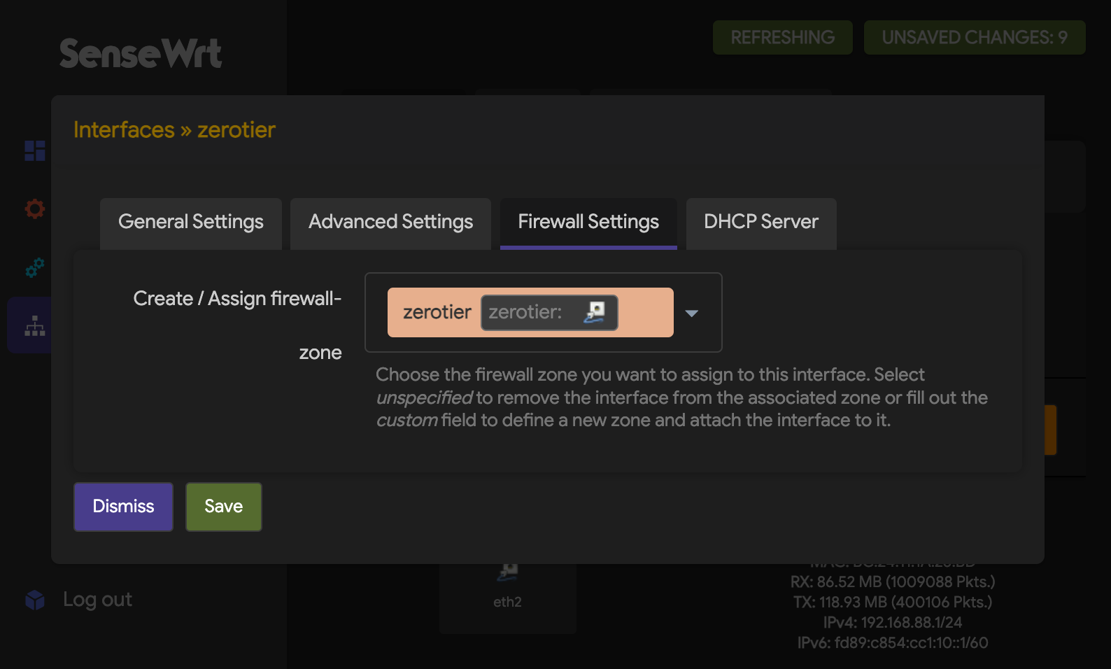 OpenWrt - ZeroTier Firewall