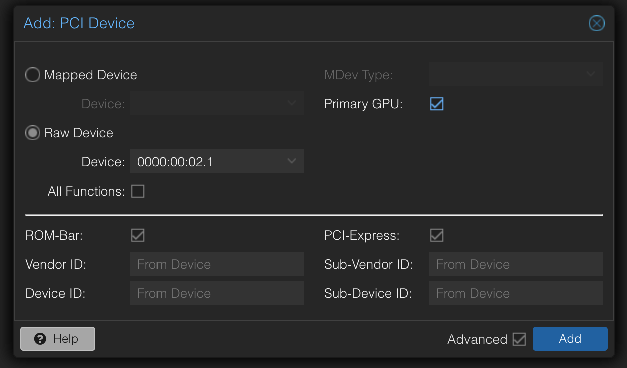 Proxmox - Windows 11, Primary GPU and PCI Express