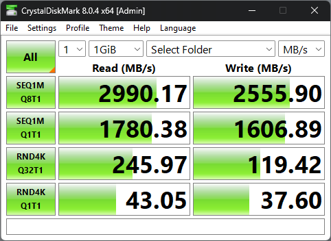 TrueNAS disk speed benchmark