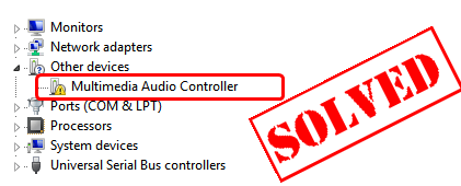 Windows - Multimedia Audio Controller