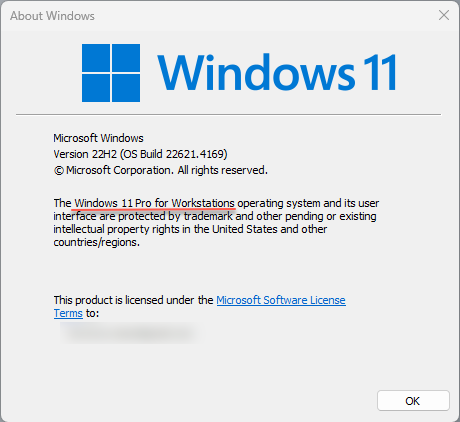 Windows 11 Pro for Workstations