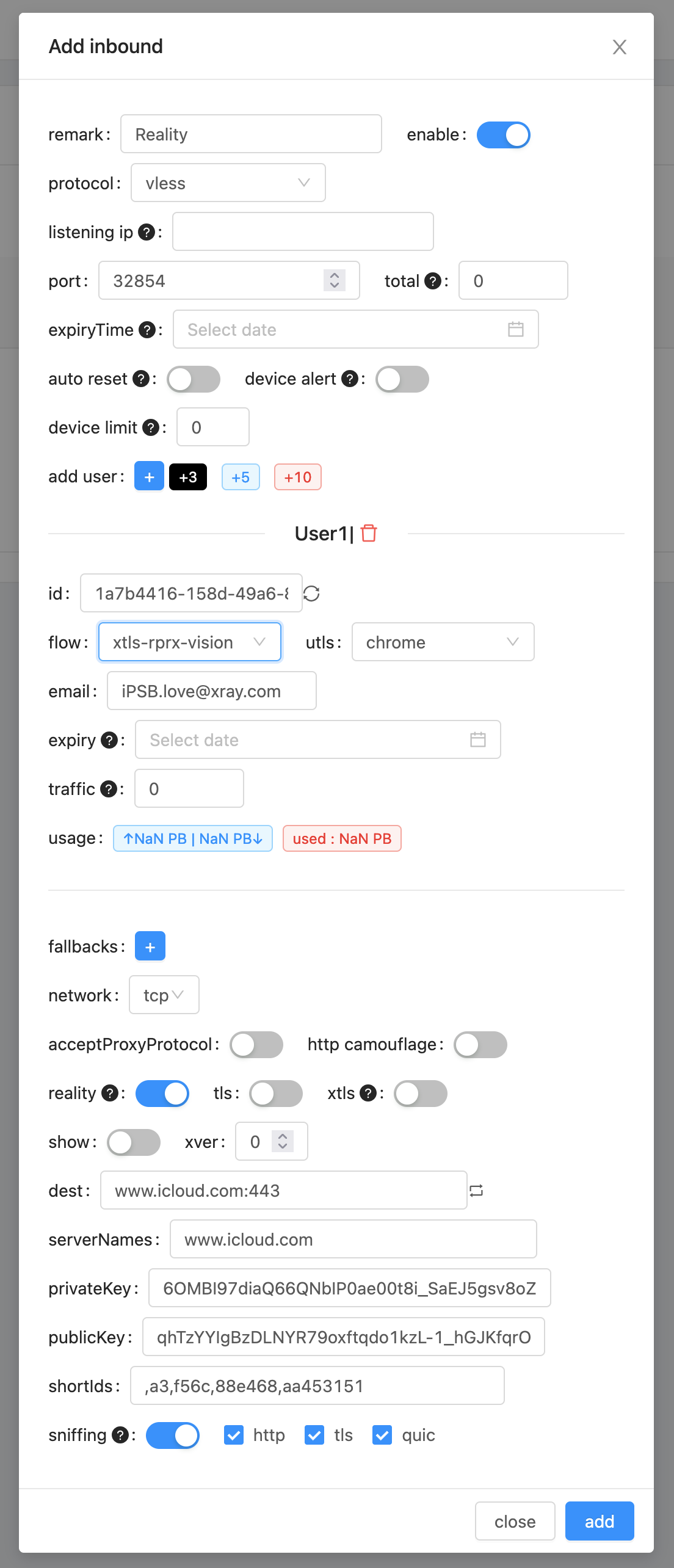 X-UI - Oracle Cloud Inbound